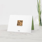 お母さんの日の花 カード (裏面)