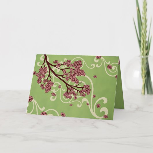 お母さんの日の花 カード (正面)