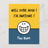 お母さんの日の面白いカード  ママ ポストカード (正面)
