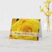 お母さんの日の黄色いバラのグリーティングカード。 カード (黄色い花)