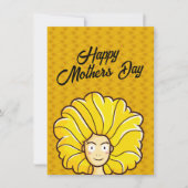 お母さんの日の黄色い髪をパーソナライズ (正面)