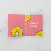 お母さんの日の黄色い髪をパーソナライズ カード (内部)