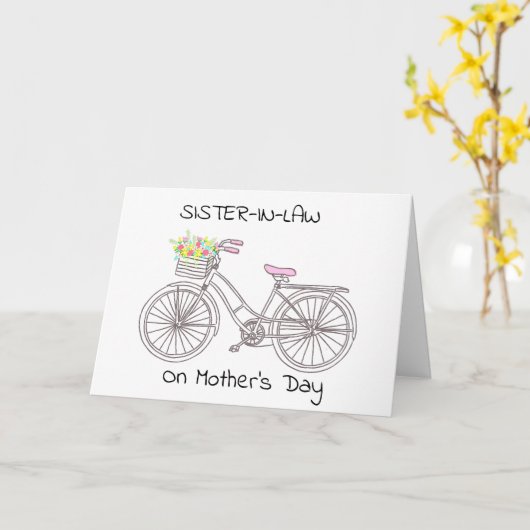 お母さんの日の*義姉さん* カード (黄色い花)