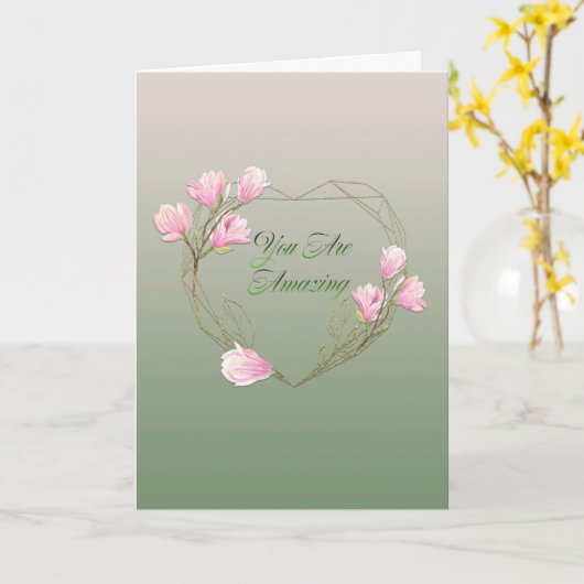 お母さんの日はすごい カード (黄色い花)