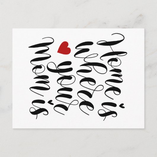 お母さんの日は家 |はがき ポストカード (正面)