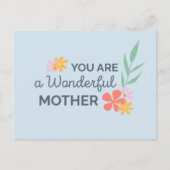 お母さんの日は素晴らしい |はがき ポストカード (正面)