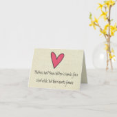 お母さんの日は、お母さんが喜ぶ小さな日 カード (黄色い花)