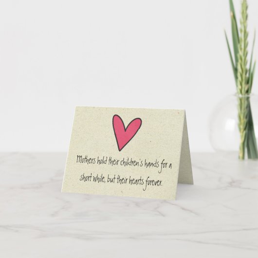 お母さんの日は、お母さんが喜ぶ小さな日 カード (正面)