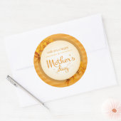 お母さんの日をお祝いします ラウンドシール (封筒)
