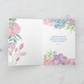 お母さんの日を彩る花の水をパーソナライズ カード (内部)