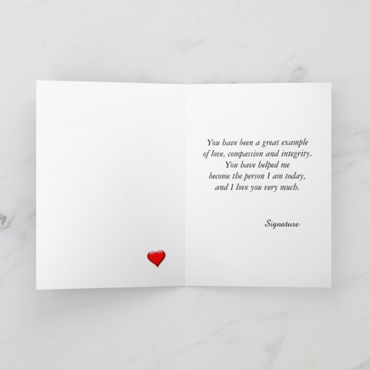 お母さんの日を思い出す睡蓮 カード (内部)