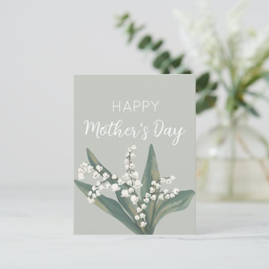 お母さんの日を祝う渓谷のリリー シーズンポストカード (スタンド正面)