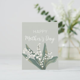 お母さんの日を祝う渓谷のリリー シーズンポストカード