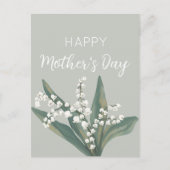 お母さんの日を祝う渓谷のリリー シーズンポストカード (正面)