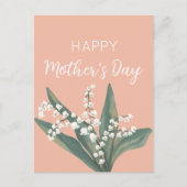 お母さんの日を祝う渓谷のリリー シーズンポストカード (正面)
