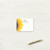 お母さんの日、ひまわりのかわいらしデザイン ポストイット (デスク上)