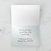 『お母さんの日』をカスタマイズアクアバラ写真 カード (内部)