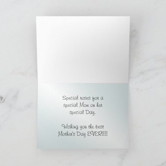 『お母さんの日』をカスタマイズアクアバラ写真 カード (内部)