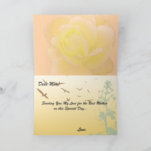 お母さんの日 カード (内部)