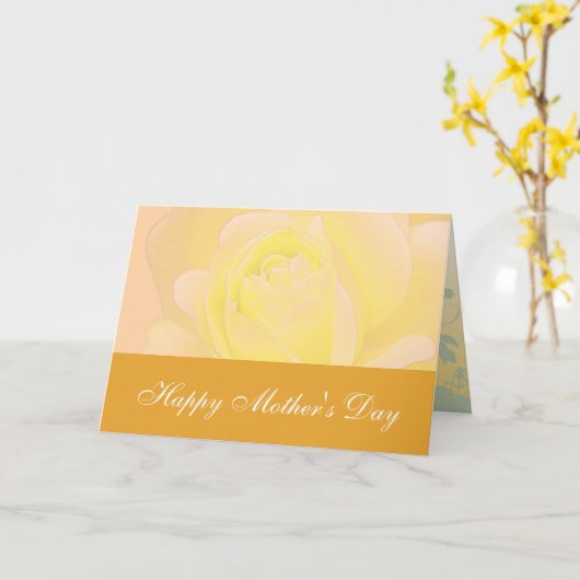 お母さんの日 カード (黄色い花)