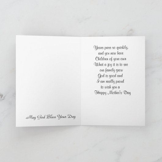 お母さんの日 カード (内部)