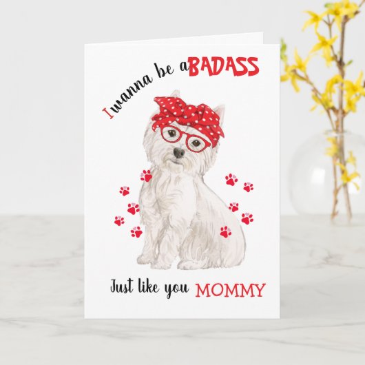 『お母さんの日』 カード (黄色い花)