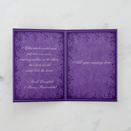 お母さんの日 カード (内部)