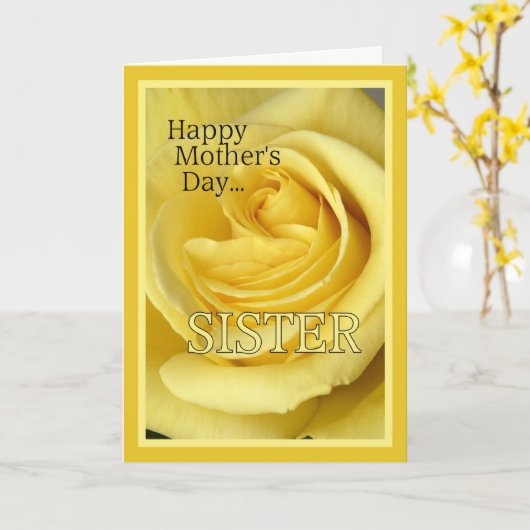 お母さんの日 カード (黄色い花)