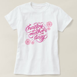 お母さんの日 トレンディーデザイン Tシャツ