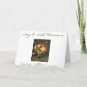 お母さんの日、バン·ゴッホ、カーネーション カード (裏面)