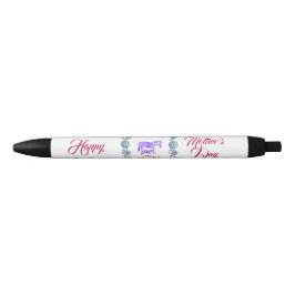 お母さんの日 ママ ベビー ゼブラ 花枠 黒ボールペン