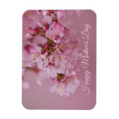 お母さんの日 桜の淡いピンクの水面に映る姿 マグネット (縦)
