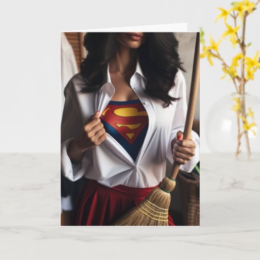 お母さんの日 | 皮肉ユーモア カード (黄色い花)