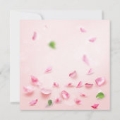 お母さんの日 美しい花のカリグラフィー 招待状 (裏面)