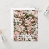 お母さんの日 花の山 フラットカード カード (正面/裏面インサイチュ)