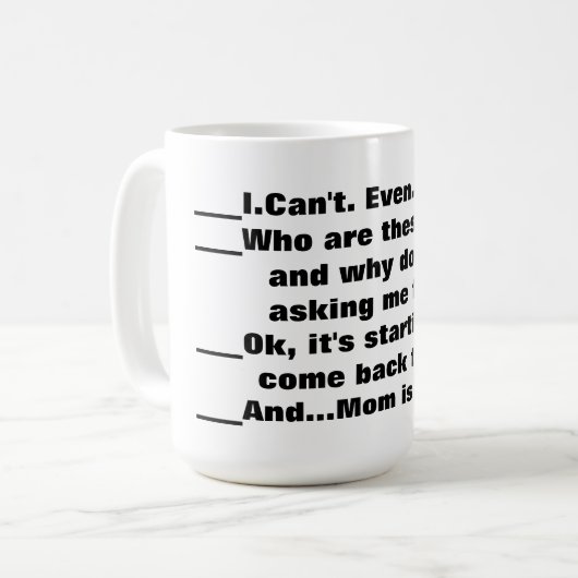 お母さんの最初コーヒー コーヒーマグカップ (正面左)