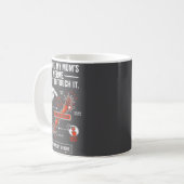 お母さんの最後の神経に触りたい楽しい コーヒーマグカップ (正面左)