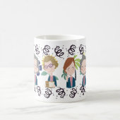 お母さんの最高の友達の祝交友 コーヒーマグカップ (中央)