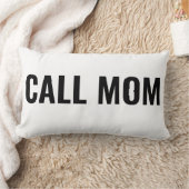 お母さんの枕に電話 |娘への贈り物 |カレッジギフト ランバークッション (ブランケット)