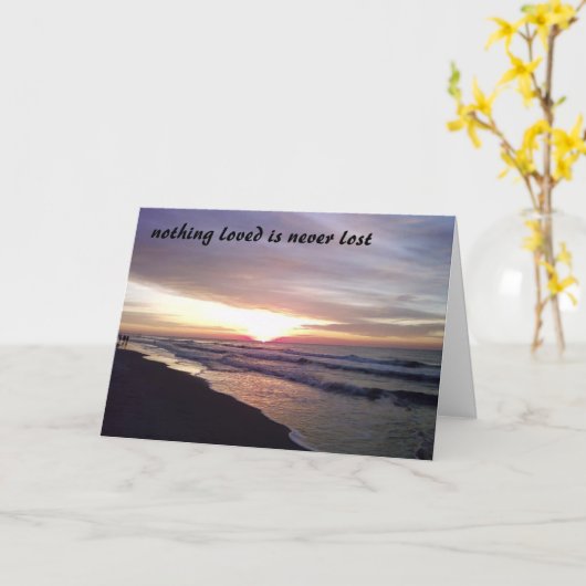 お母さんの死 カード (黄色い花)