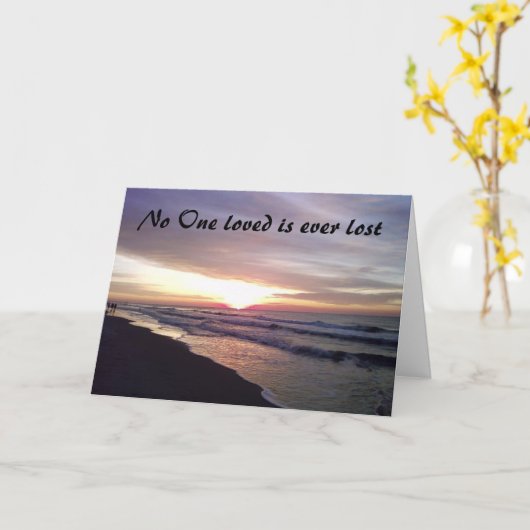 お母さんの死 カード (黄色い花)