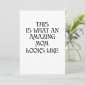 お母さんの母の日のギフトのおもしろいな夫のことわざ カード (スタンド正面)