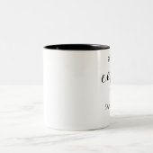 お母さんの燃料のマグ ツートーンマグカップ (中央)