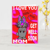 お母さんの病気が治るのが好き カード (黄色い花)