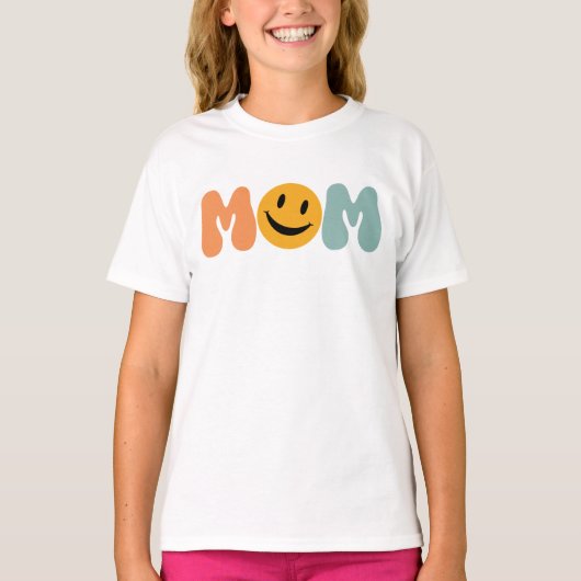 お母さんの笑顔 Tシャツ (正面)
