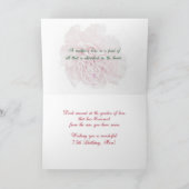 お母さんの第75誕生日、ピンクのカーネーション カード (内部)