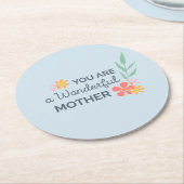 お母さんの素敵な日ね |コースター ラウンドペーパーコースター (アングル)