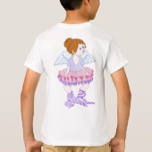 お母さんの翼のTシャツ Tシャツ (裏面)