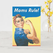 お母さんの規則のおもしろいな母の日の挨拶状 カード (黄色い花)