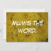 お母さんの言葉だ。 招待状 (正面)